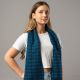 Glittra shawl, Blue checked shawl